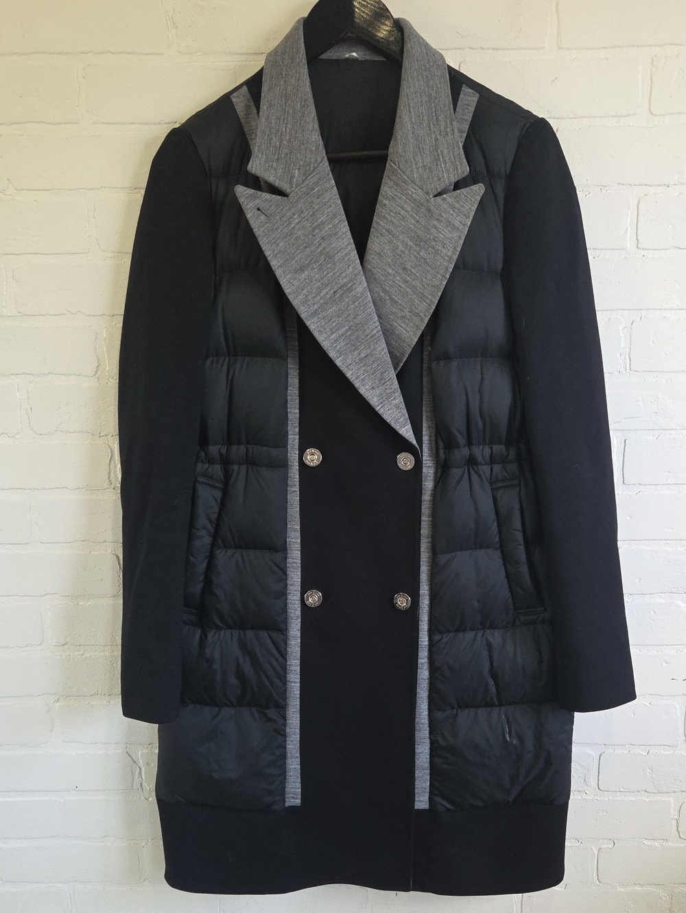 Kit And Ace Ashford Long Puffer/neoprene Trench